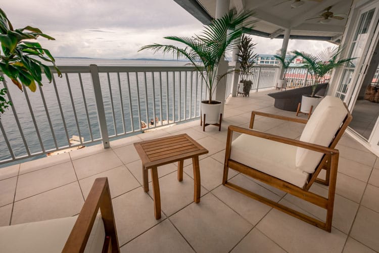 oceanfront balcony